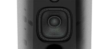 Primer plano del woofer de amplia direccionalidad (X-Balanced Speaker Unit)