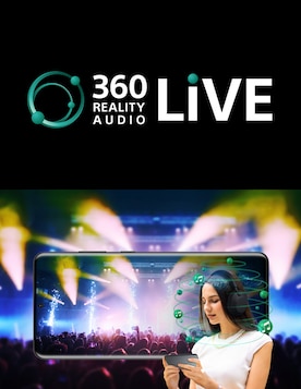 Imagen de un dispositivo móvil en el que se muestra 360 Reality Audio Live.